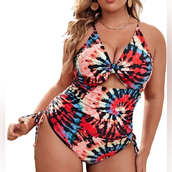 Tie-Dye Cutour Monokini Nwot - Picture 3 of 7